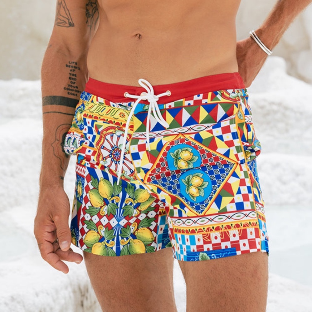 Runaway The Label Men’s Swim Shorts Phaedra Print